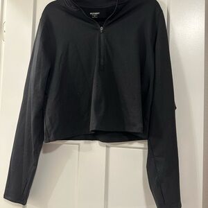 Old Navy Women's Black Quarter-Zip Sweatshirt